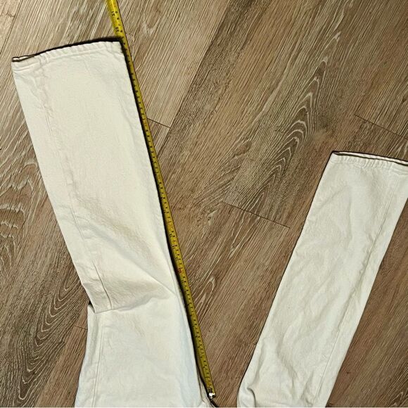 Vintage 90s Levi’s 501 XX USA Jean White Straight Leg Rigid Denim 27 24 x 29 2 - Picture 10 of 12